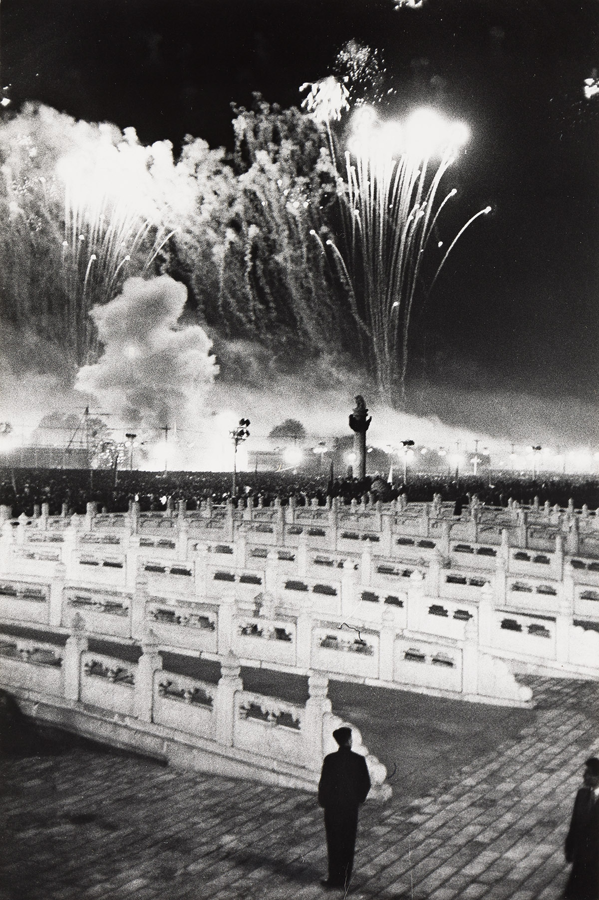 HENRI CARTIER-BRESSON (1908-2004) Fireworks seen from the Forbidden City, Beijing.